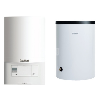 Pakiet - Kocioł gazowy jednofunkcyjny VAILLANT ecoTEC pro VC 186/5-3 kondensacyjny wiszący 5.7-20.0kW + Czujnik c.w.u. + Zasobnik c.w.u VIH R 150/6B